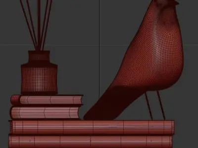 Eames Bird Decor Set 3D model