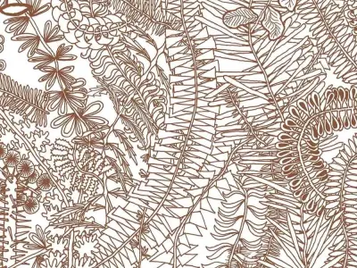  Botanical Frenzy Wallpaper Texture