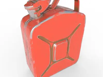 Set fuel cans PBR Low-poly 3D model