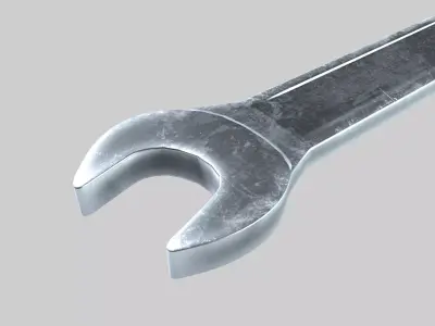 Double-Ended Spanner   Low-poly 3D model