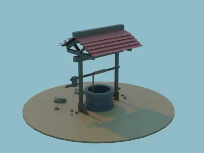 Brick Well Free 3D model