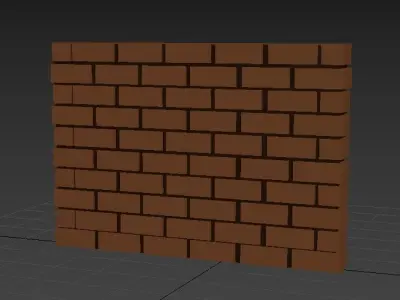 Brick wall  Free 3D model