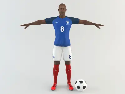 France footballer 3D model