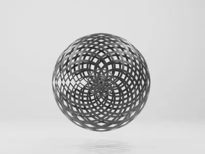 Abstract Wire Sculpture V2 3D model