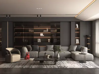 Living Room Scene 17 3D model