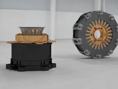 Formula 1 Clutch system aP racin 3D model