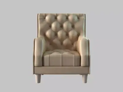 Chair upholstered 3D model