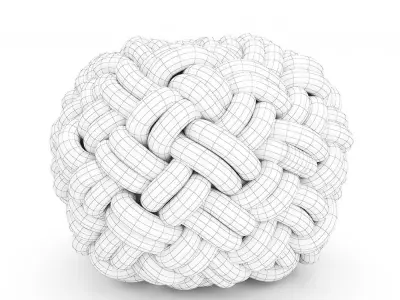 Knotty Flour Cushion 3D model