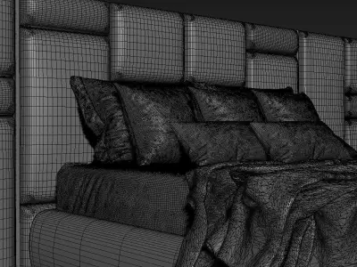 Luxury Style Luxxu Chateau Bed Design 3D Model 3D model