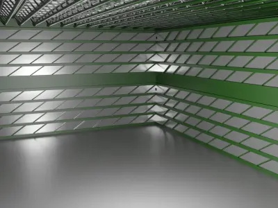  Hangar Interior Low-poly 3D model buy