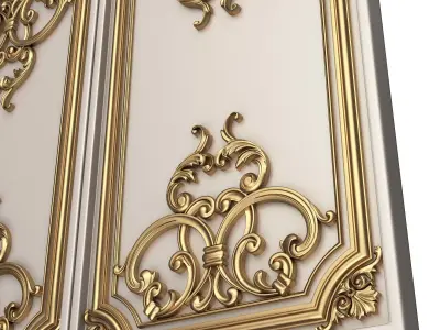 Backgammon Set 06 White Low-poly 3D model