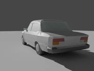 VAZ 2107 LowPoly Low-poly 3D model