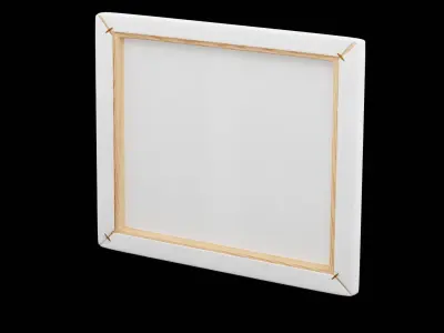 Painting Canvas Low-poly 3D model