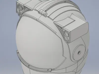 Astronaut helmet 3D print model