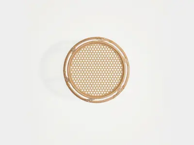 Bamboo table top mesh 3D model