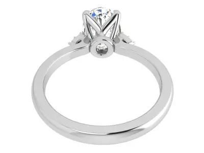 Oval Diamond Ring 3814 3D print model