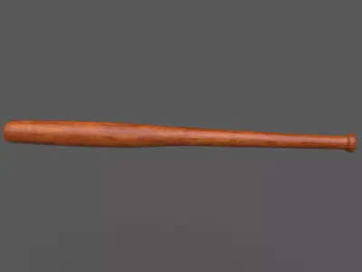 Baseball Bat Low-poly 3D model