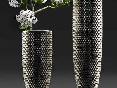 Flower Vase Set 3D model