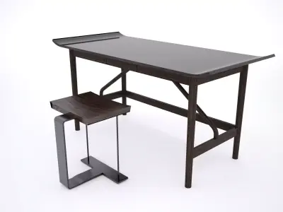 Nagoya desk and chair  3D model