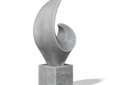Concrete Sculpture 3D Model 3D model