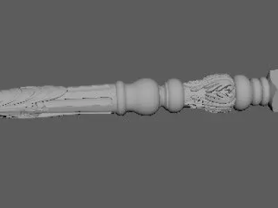 antique baluster 3D model shop