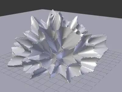 Glowing Crystal  Low-poly 3D model