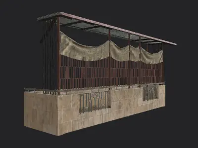 Galleries  balconies 3D model