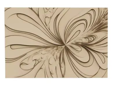 decor set wall panel wall  relief mural CNC 29 3D model