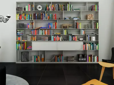 Taschen collection five different colored books 3D model