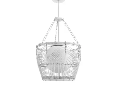 Serene deco basket lantern 3D model