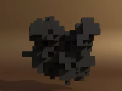 Geometric blocks V1 Low-poly 3D model