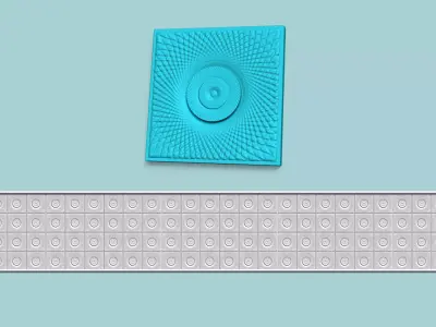 Wall Panel A16 Ornament - Interior Design Decoration 3D print model