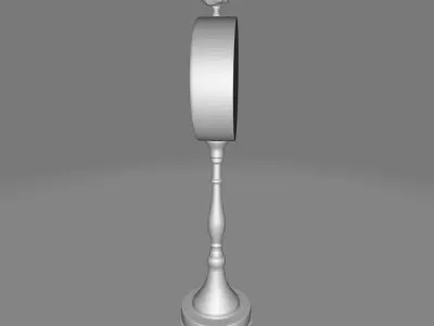 Pedestal Tabletop Clock 3D model