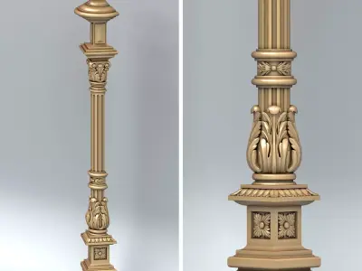 Column 003 3D model purchase