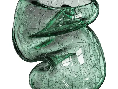 Vase Decorative Low-poly 3D model