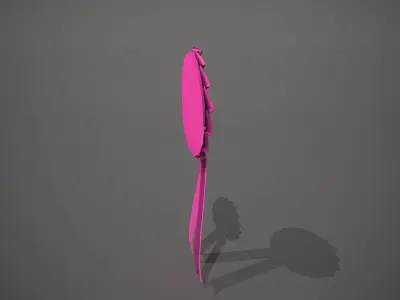 21st Birthday Rosette Badge Low-poly 3D model