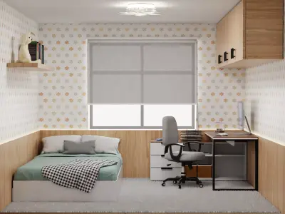 Kid room interior design 3D model
