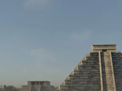 Chichen Itza Low-poly 3D model