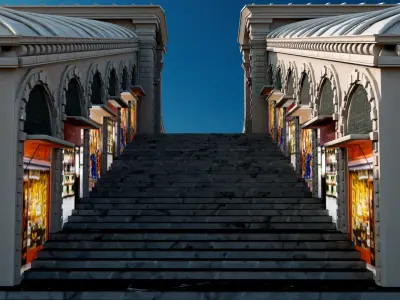 Rialto Bridge  Low-poly 3D model