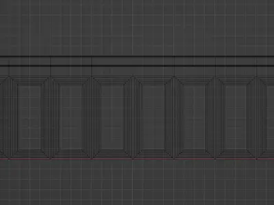 Bundle Wall Partition for your interior Low poly 1-17 3D model