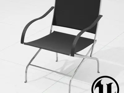 Flexform Carlotta Chair UE4 Low-poly 3D model