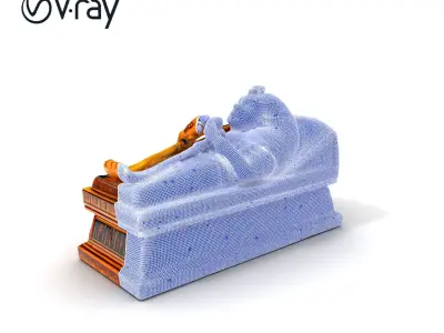 Ancient Egyptian Sarcophagus Model Pack Low-poly 3D model