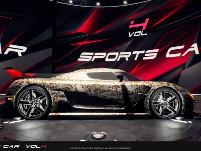 Sportscar VOL 4 Low-poly 3D model