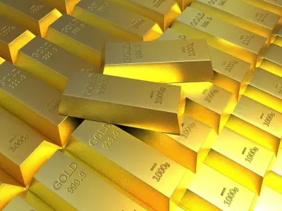 gold bar prices money bank luxury bullion square glazed ingo 3D model