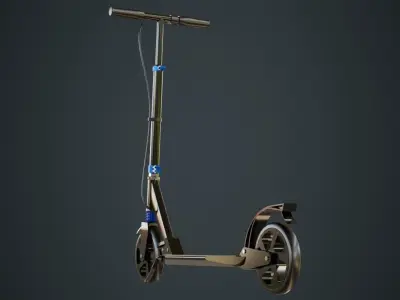 Kick Scooter 1 Untextured 3D model