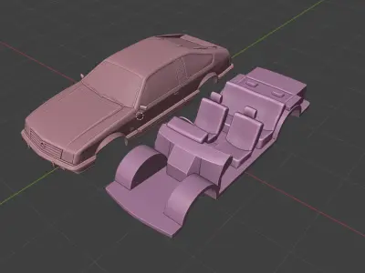 Opel Monza Coupe 1980 1981 3D Model 3D print model