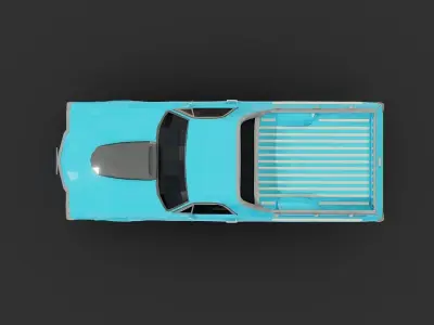 Chevrolet ei Camino Lowpoly Low-poly 3D model