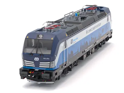 Siemens Vectron Locomotive Ceske Drahy 3D model