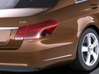 Mercedes E-Class sedan 2015 VRAY 3D model