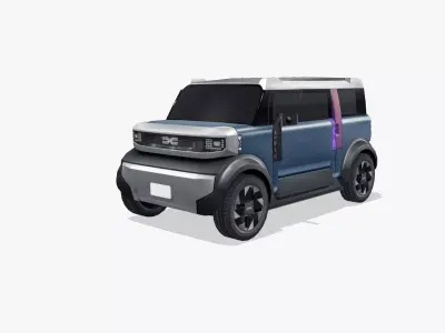 Dacia Hipster Concept 2025 Low-poly 3D model